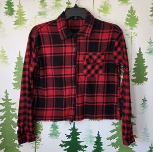 Red and Black Plaid Men's Shirt